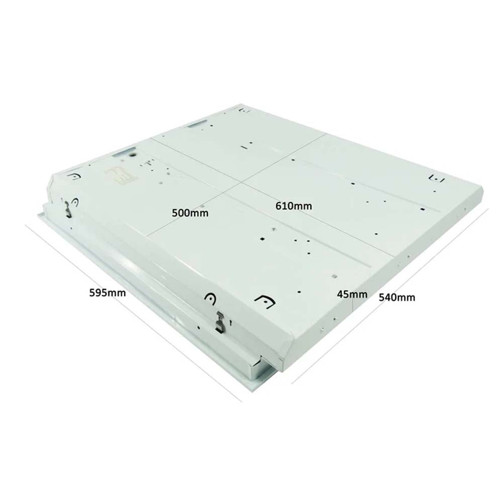 GABINETE INTERIOR EMPOTRADO LED T8 MODELO "E" 3X9W/85-265V. SIN TUBOS