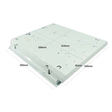 GABINETE INTERIOR EMPOTRADO LED T8 MODELO "E" 3X9W/85-265V. SIN TUBOS