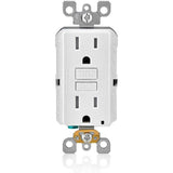 CONTACTO DUPLEX 15A/125V. C/ICFT SMART LOCK C/LED BLANCO N7599-00W // GFNT1-00W C/TAPA