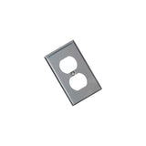 PLACA ACERO INOXIDABLE 430 PARA CONTACTO DUPLEX 84003-040 *** OFRECER SS8 ***