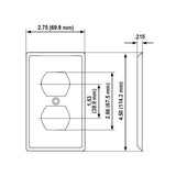 PLACA NYLON P/CONT. DUPLEX ROJO 80703-00R LEVITON *** OFRECER TP8-RED ***