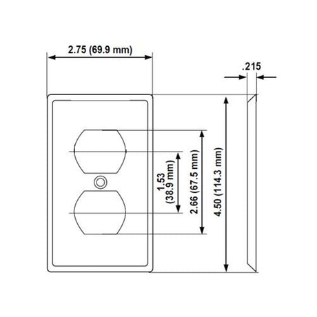 PLACA NYLON P/CONT. DUPLEX ROJO 80703-00R LEVITON *** OFRECER TP8-RED ***