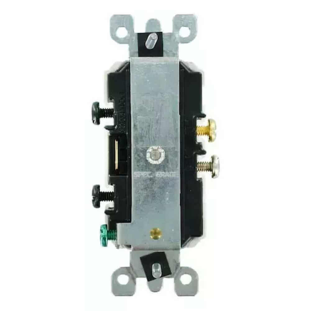 INT. DOBLE - UNO SENCILLO Y OTRO 3VIAS- DECORA 15A. 120/277V. BLANCO 05641-00W LEVITON