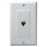 BASE CON JACK TELEFONICO DECORA 4H BLANCO 6P4C 40649-00W LEVITON