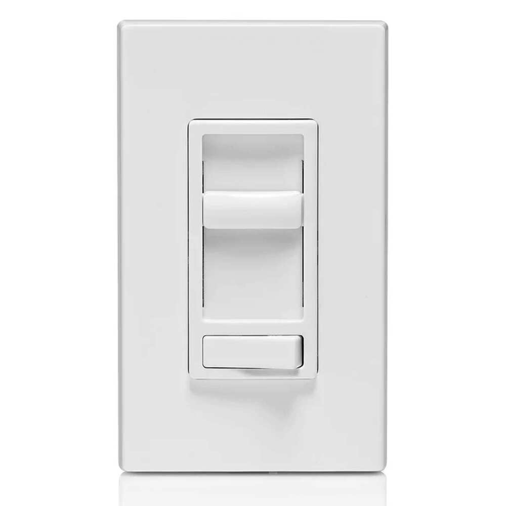 DIMMER DESLIZ. C/INT. 3VIAS DECORA LED/CFL Y INC. 600W 120V BLANCO 06674-P0W LEVITON