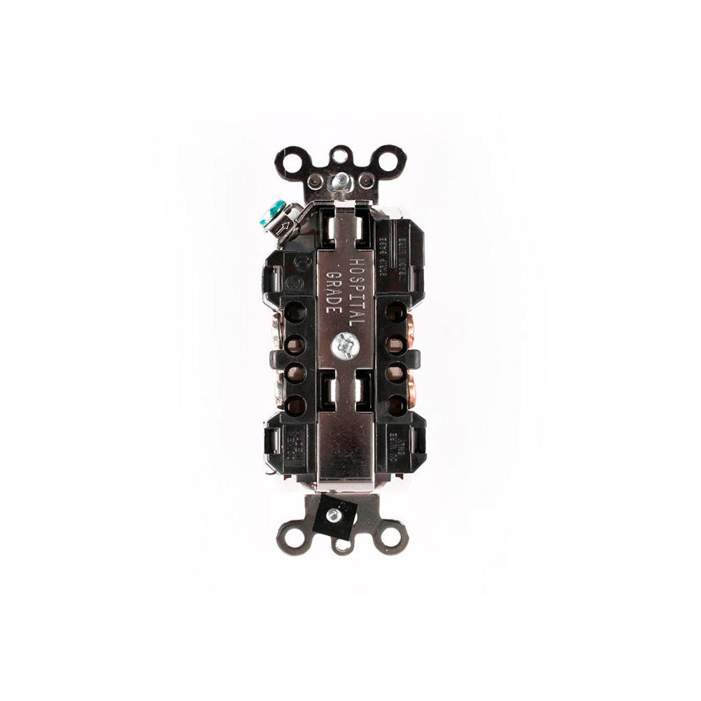 CONTACTO DUPLEX GRADO HOSPITAL MARFIL 20A/125V. 16362-HGI LEVITON