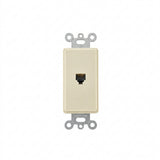 BASE CON JACK TELEF. DECORA 4 HILOS MARFIL 40649-00I LEVITON