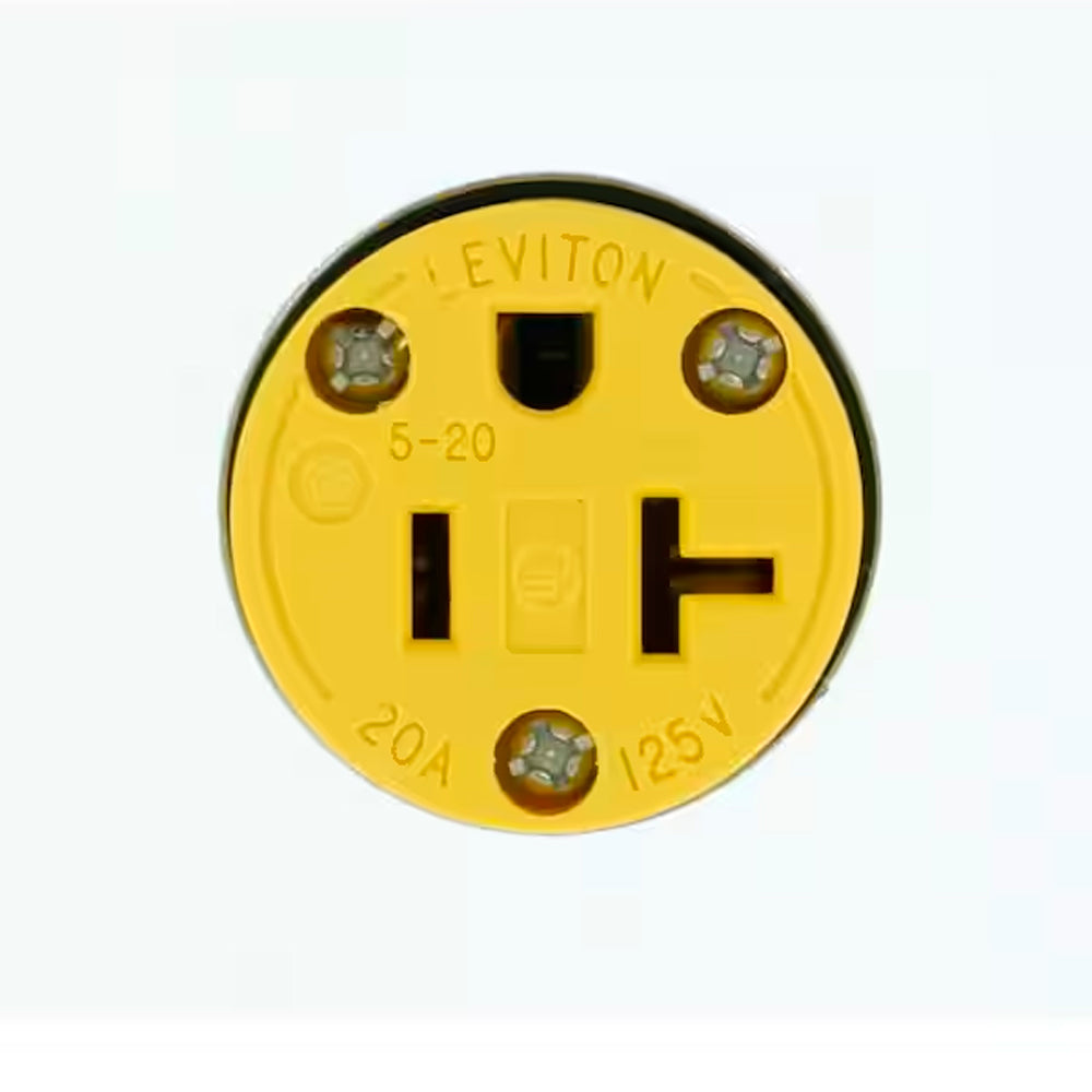 CONTACTO BLINDADO REDONDO COLGANTE 2P-3H 20A/125V. 520CA-000 LEVITON