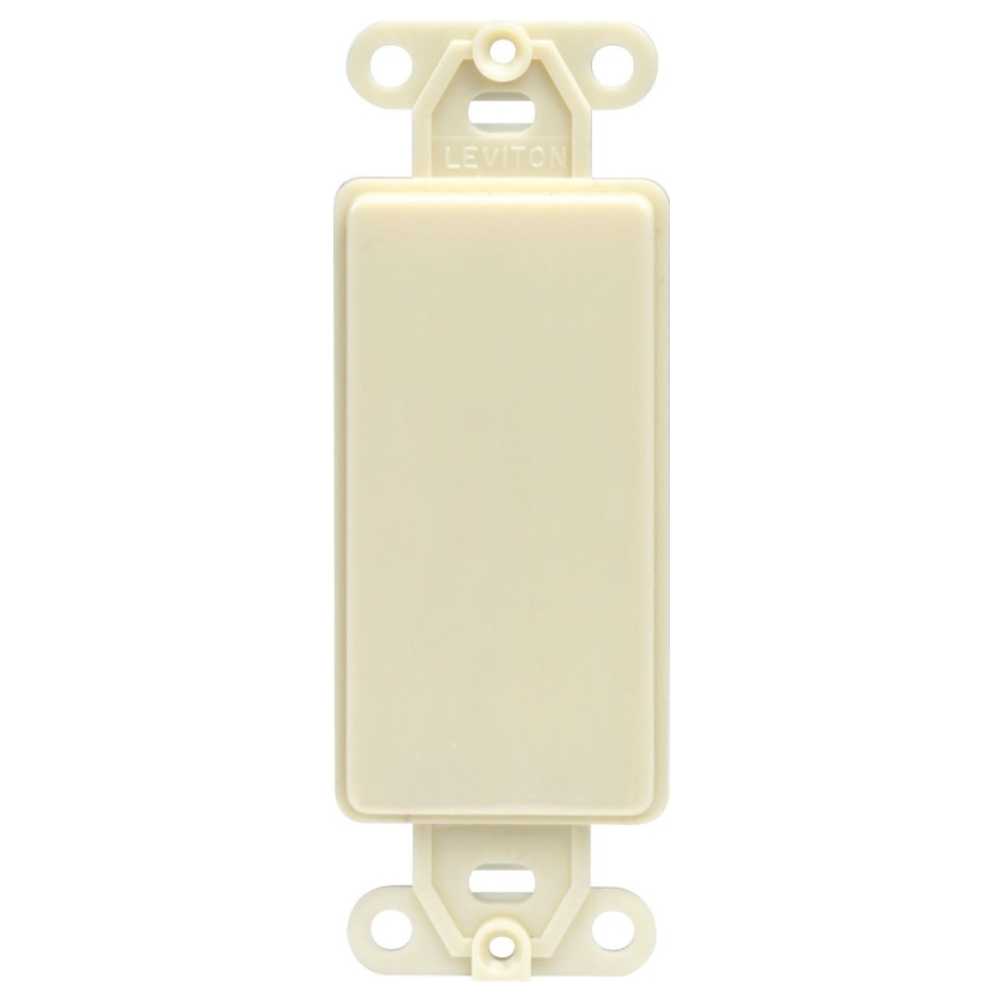 PLACA DECORA CIEGA MARFIL 80414-00I LEVITON