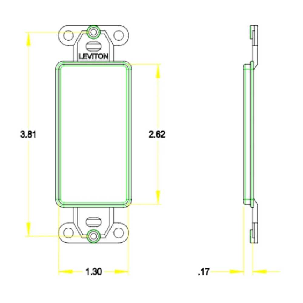 PLACA DECORA CIEGA MARFIL 80414-00I LEVITON