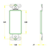 PLACA DECORA CIEGA MARFIL 80414-00I LEVITON