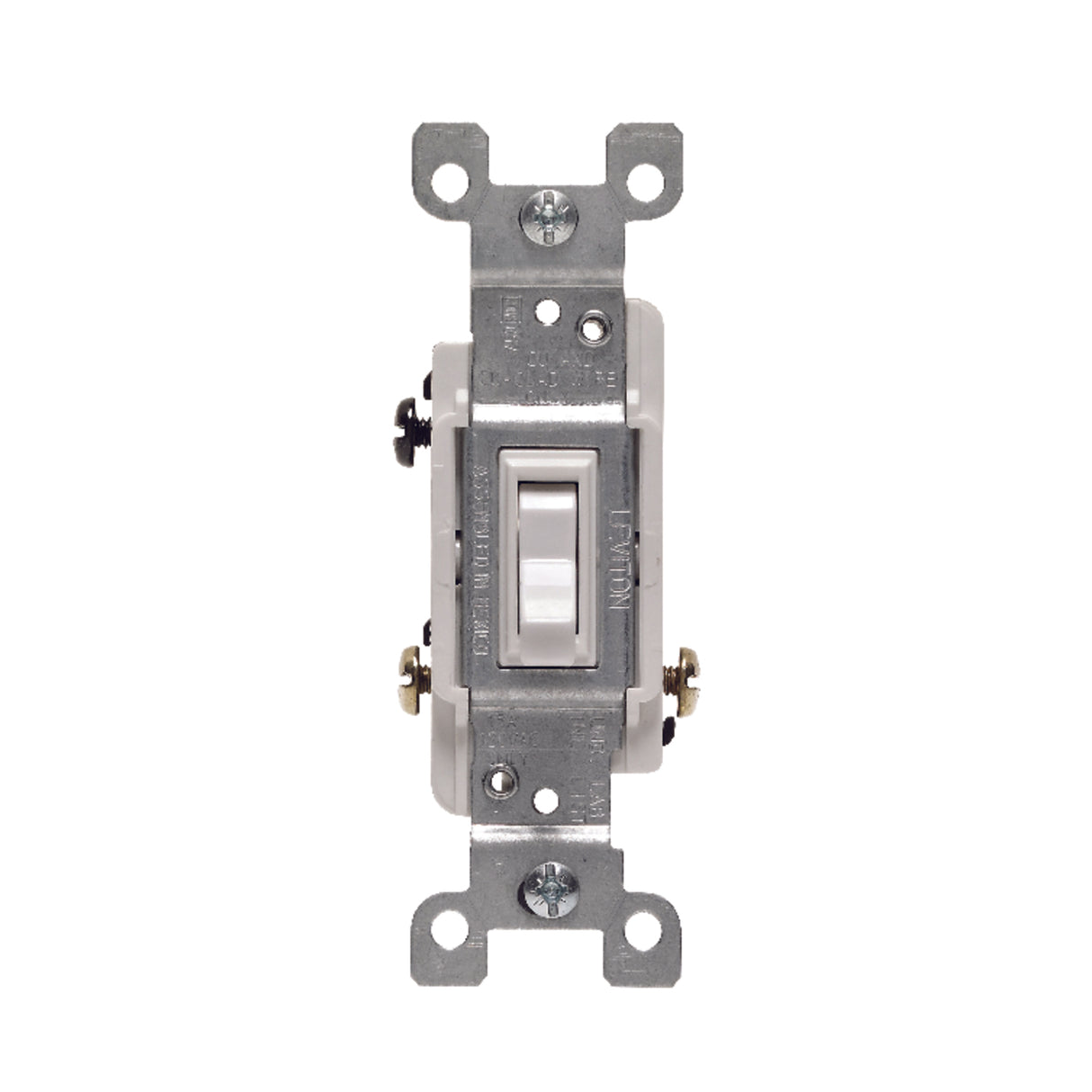 APAGADOR PALANCA ESCALERA RESIDENCIAL15A/120V. AC 1/2HP BLANCO 01453-WCP LEVITON