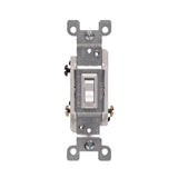 APAGADOR PALANCA ESCALERA RESIDENCIAL15A/120V. AC 1/2HP BLANCO 01453-WCP LEVITON