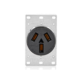 CONTACTO FIJO 50A. 125/250V. 3P-3H ENTRADA RECTA 05206-000 LEVITON