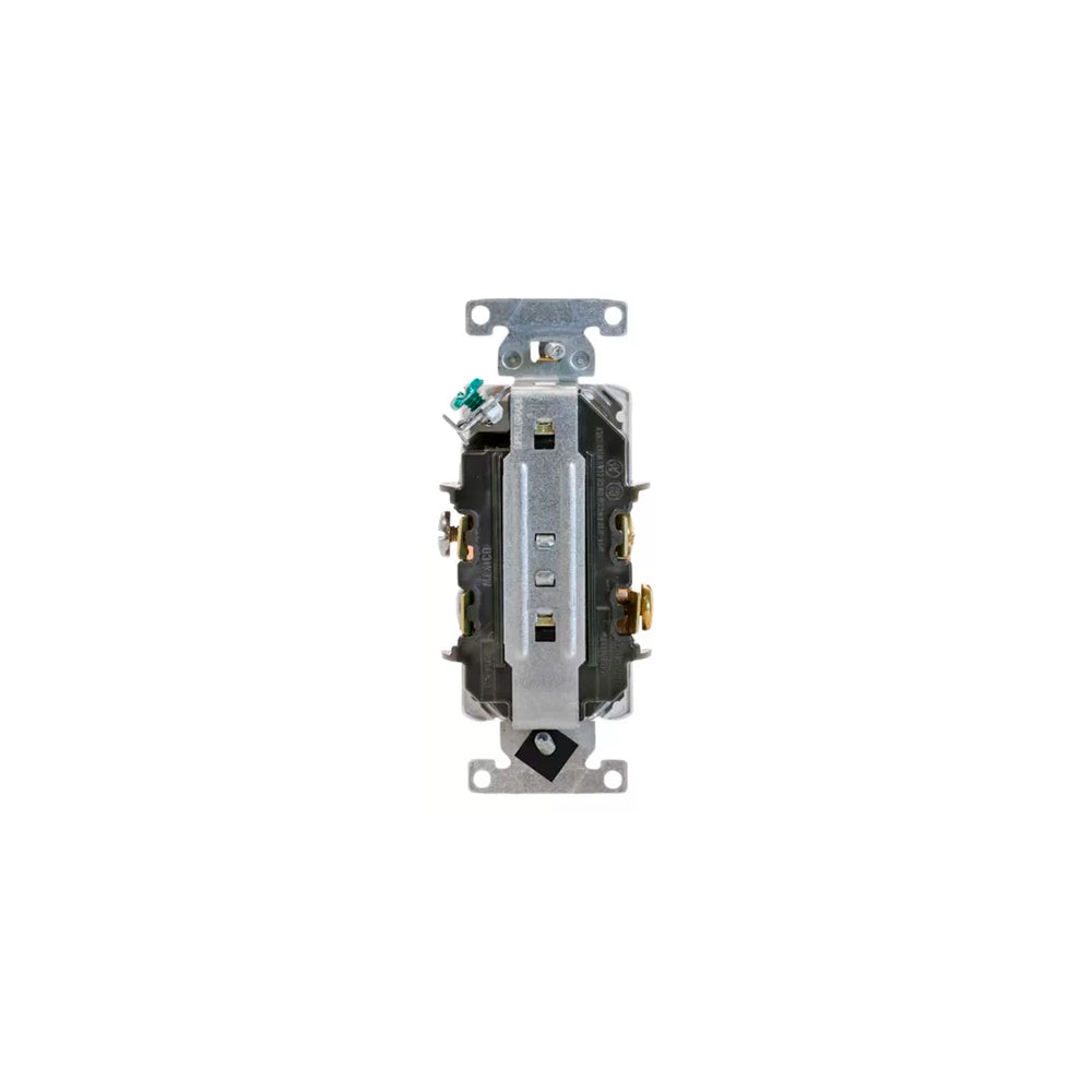 CONTACTO DUPLEX 2P-3H 15A/125V. BLANCO CARGA PESADA 05262-0SW LEVITON *** OFRECER HBL5262W ***