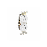 CONTACTO DUPLEX 2P-3H 15A/125V. BLANCO CARGA PESADA 05262-0SW LEVITON *** OFRECER HBL5262W ***