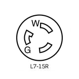 CONTACTO FIJO NEGRO 2P-3H 15A/277V. CONEXION A TIERRA 04760-000 LEVITON *** OFRECER CWL715R ***