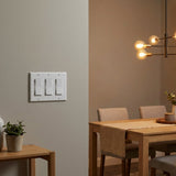 PLACA DECORA 3 UNIDADES UREA BLANCA 80411-00W LEVITON