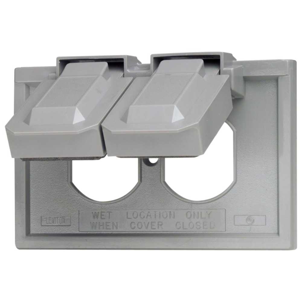 PLACA INTEMP.P/CONT. DUPLEX TERMOPLASTICA GRIS 04976-0GY LEVITON