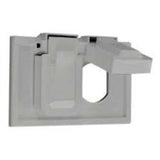 PLACA INTEMP.P/CONT. DUPLEX TERMOPLASTICA GRIS 04976-0GY LEVITON