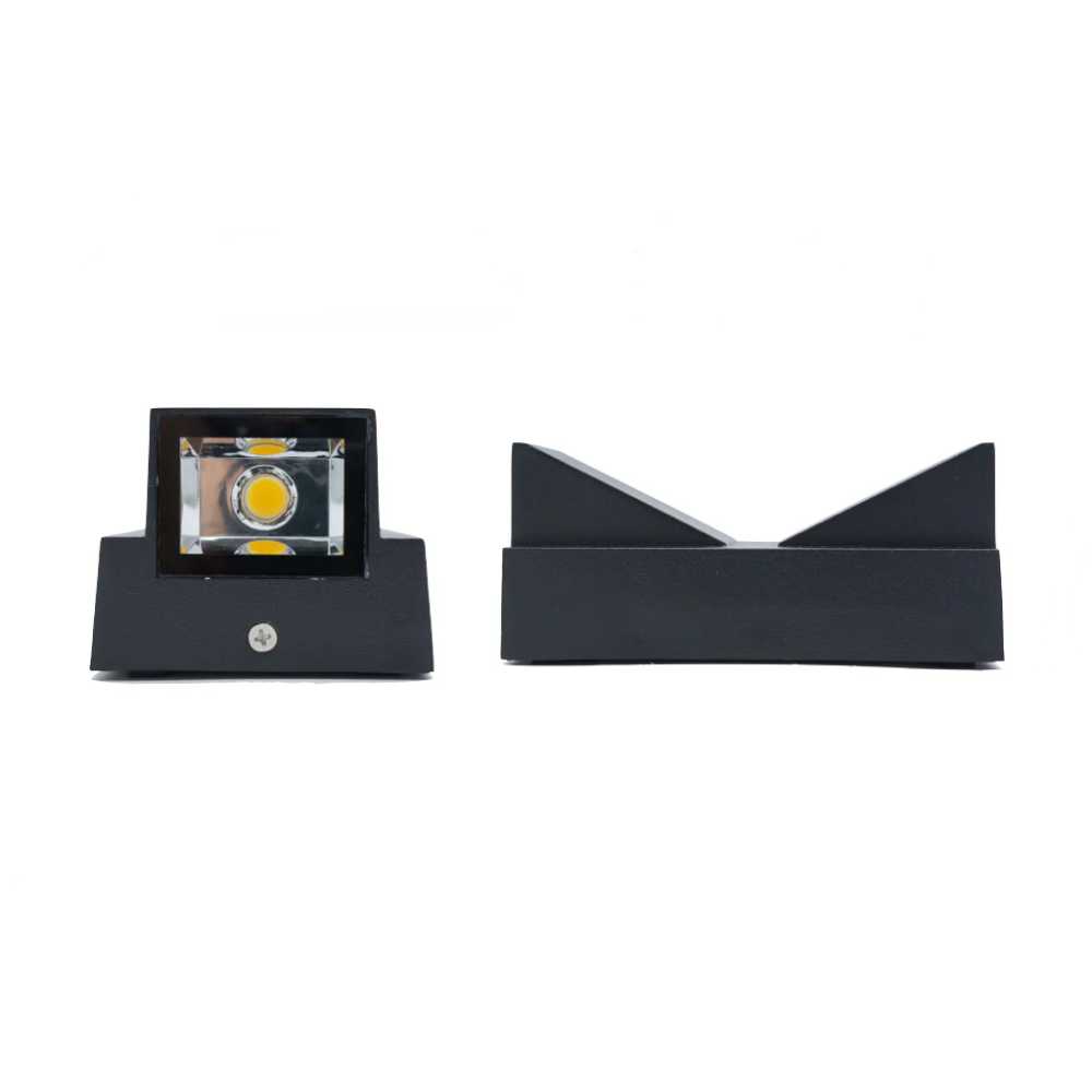 LUM DECORATIVO LED 6W 85-240V 3000K NEGRO