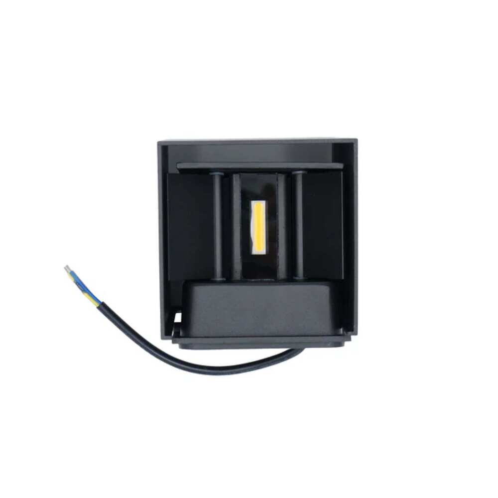 LUM DECORATIVO LED CUADRADO 6W 85-240V 3000K NEGRO