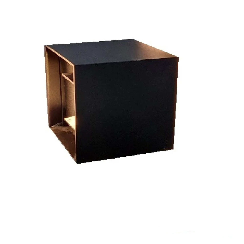 LUM DECORATIVO LED CUADRADO 6W 85-240V 3000K NEGRO