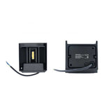 LUM DECORATIVO LED CUADRADO 6W 85-240V 3000K NEGRO