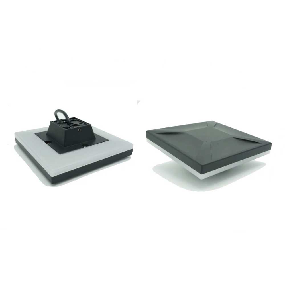 LUM DECORATIVO LED CIRCULAR 7W 85-240V 3000K NEGRO