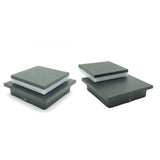 LUM DECORATIVO LED CUADRADO 7W 85-240W 3000K NEGRO