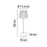 LUMINARIA LED MESA TOUCH CON ATENUADOR BCO 2.2W IP54 180LM 3000K ***HAE2025***