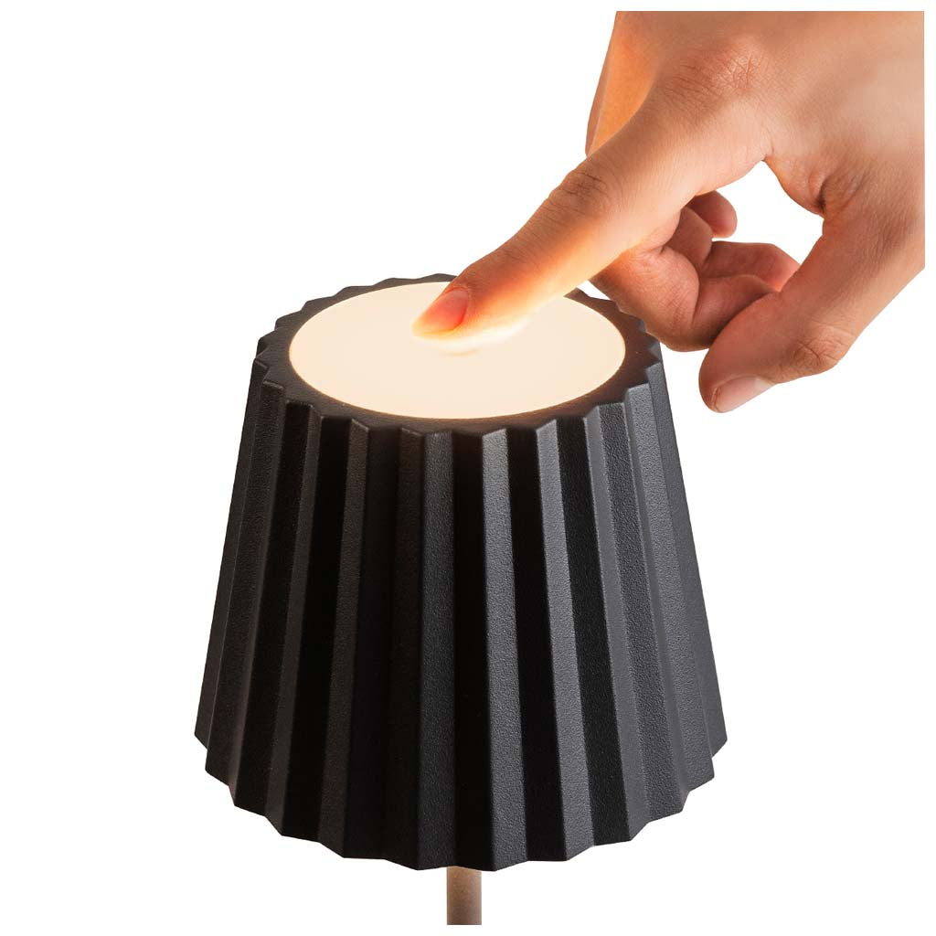 LUMINARIA LED MESA TOUCH CON ATENUADOR GRAFITO 2.2W IP54 180LM 3000K