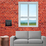PLACA CUADRADA COLOR NEGRO ANTRACITA 2 MOD. LNA4802AR LIVING Y LIGHT