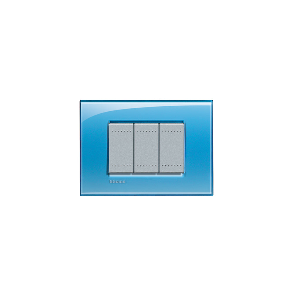 PLACA RECTANGULAR COLOR AZUL 3 MOD. LNA4803AD LIVING Y LIGHT