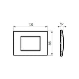 PLACA RECTANGULAR COLOR AZUL 3 MOD. LNA4803AD LIVING Y LIGHT