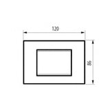 PLACA RECTANGULAR COLOR BLANCO 3 MOD. LNA4803BI LIVING Y LIGHT