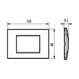 PLACA RECTANGULAR COLOR AGUAMARINA 3 MOD. LNA4803KA LIVING Y LIGHT
