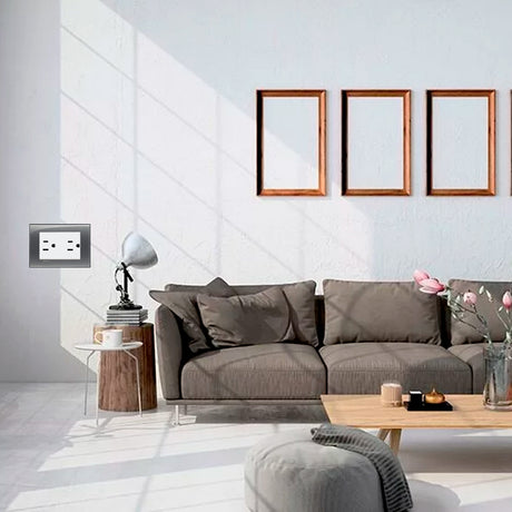 PLACA RECTANGULAR COLOR HUMO 3 MOD. LNA4803KF LIVING Y LIGHT