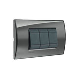 PLACA RECTANGULAR COLOR HUMO 3 MOD. LNA4803KF LIVING Y LIGHT