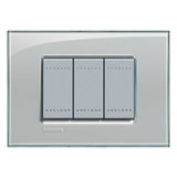 PLACA RECTANGULAR COLOR GRIS HIELO 3 MOD. LNA4803KG LIVING Y LIGHT