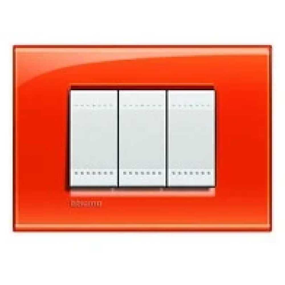 PLACA RECTANGULAR COLOR NARANJA 3 MOD. LNA4803OD LIVING Y LIGHT