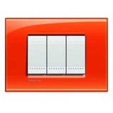 PLACA RECTANGULAR COLOR NARANJA 3 MOD. LNA4803OD LIVING Y LIGHT
