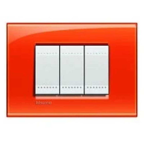 PLACA RECTANGULAR COLOR NARANJA 3 MOD. LNA4803OD LIVING Y LIGHT