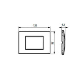 PLACA RECTANGULAR COLOR VERDE 3 MOD. LNA4803VD LIVING Y LIGHT