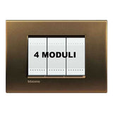PLACA RECTANGULAR COLOR BRONCE 4 MOD. LNA4804BZ LIVING Y LIGHT