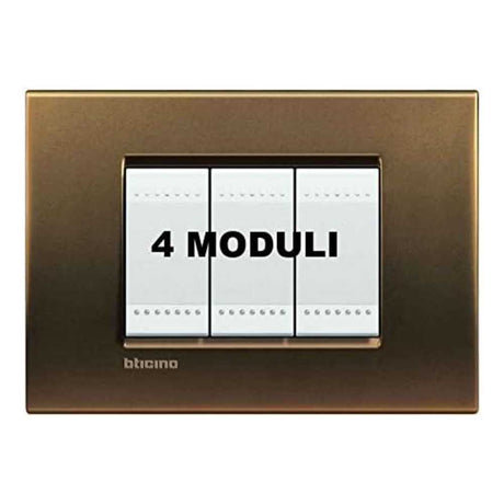 PLACA RECTANGULAR COLOR BRONCE 4 MOD. LNA4804BZ LIVING Y LIGHT