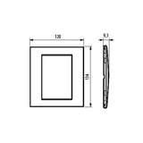 PLACA RECTANGULAR COLOR BLANCO 3+3 MOD. LNA4826BI LIVING Y LIGHT