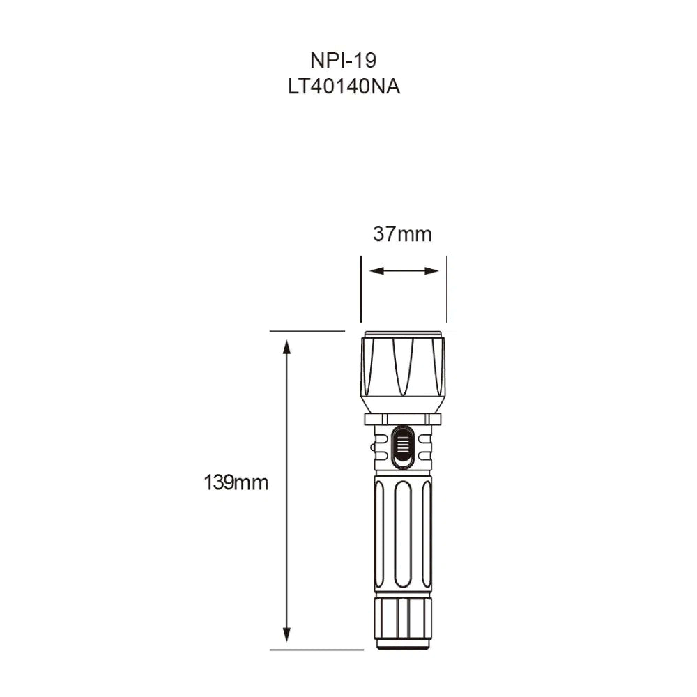 LINTERNA LED TECNOLITE HANDEN I RECARGABLE PORTÁTIL 1W LUZ DE DÍA INCLUYE CABLE DE CARGA