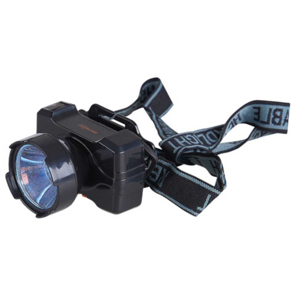 LINTERNA LED TECNOLITE TESTA TIPO MINERO 1W LUZ DE DÍA ATENUABLE BATERÍAS INCLUIDAS