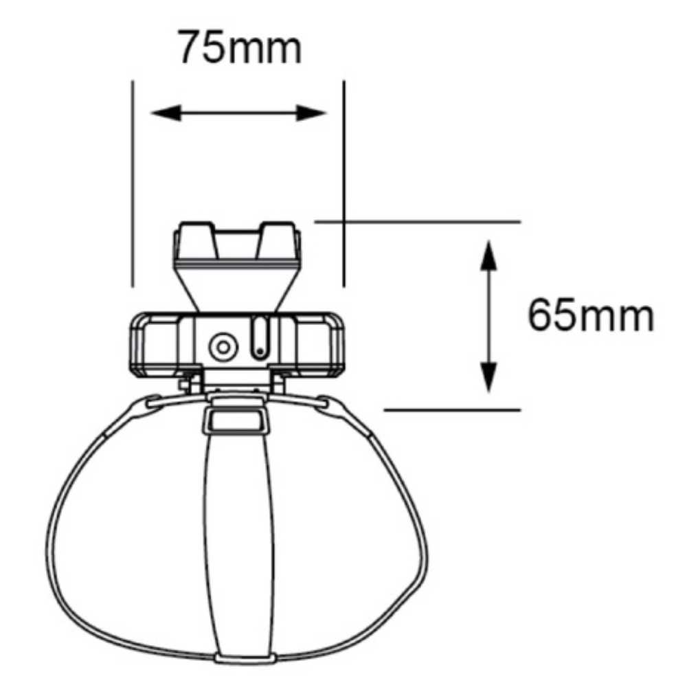 LINTERNA LED TECNOLITE TESTA TIPO MINERO 1W LUZ DE DÍA ATENUABLE BATERÍAS INCLUIDAS